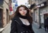 大胸美女韩系街拍写真榜单第四名，时髦穿搭在首尔街头拍摄